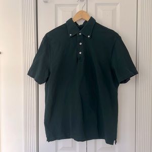 Spier and Mackay emerald button down polo shirt size L